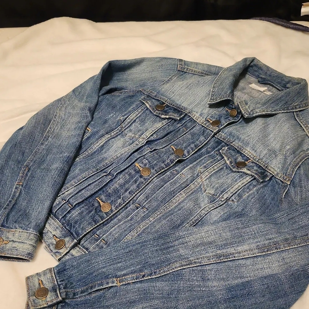 LOFT Womens Light Blue Denim Jacket